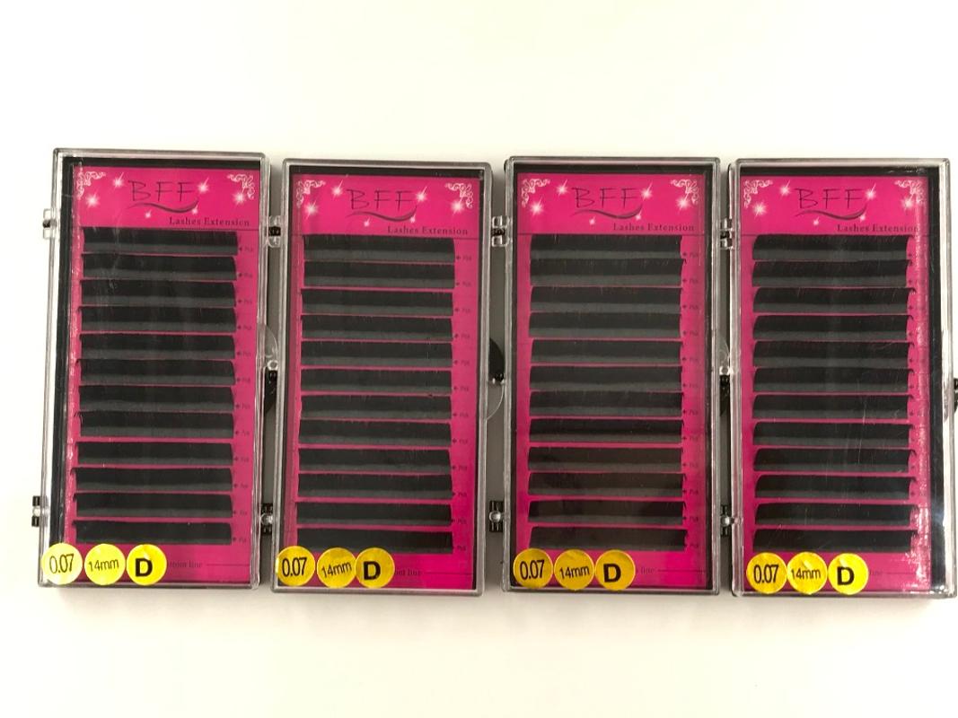 BFF Brand 4boxes Eyelashes extension All size bright black artificial mink Fake False Eye Lash Individual Eyelashes
BFF Brand 4boxes Eyelashes extension All size bright black artificial mink Fake False Eye Lash Individual Eyelashes