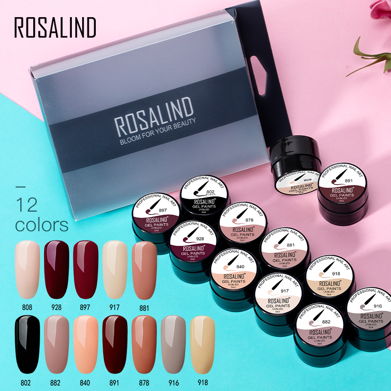 ROSALIND Gel Nail Polish Set 12PCS/Set Painting Spider Shiny Gel Manicure Set Stamping acrylic Nail Kit Varnish All For Manicure
ROSALIND Gel Nail Polish Set 12PCS/Set Painting Spider Shiny Gel Manicure Set Stamping acrylic Nail Kit Varnish All For Manicure