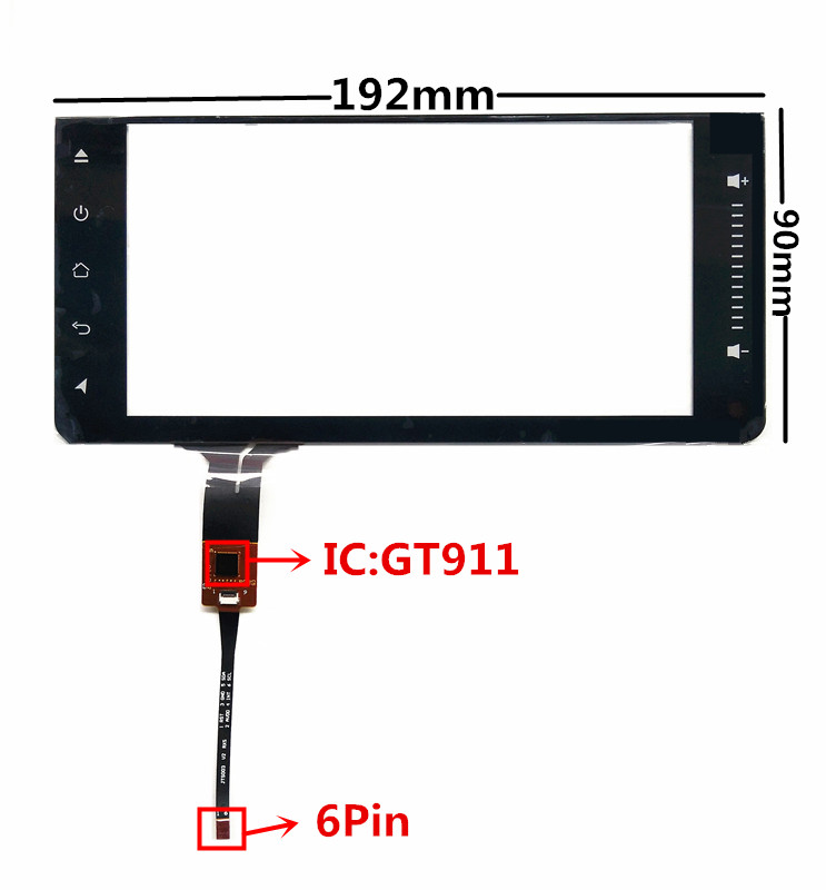 6.95 inch JTS-218-695 GT911 Capacitive Touch Digitizer for Toyota Car DVD GPS navigation multimedia Touch screen panel Glass
6.95 inch JTS-218-695 GT911 Capacitive Touch Digitizer for Toyota Car DVD GPS navigation multimedia Touch screen panel Glass