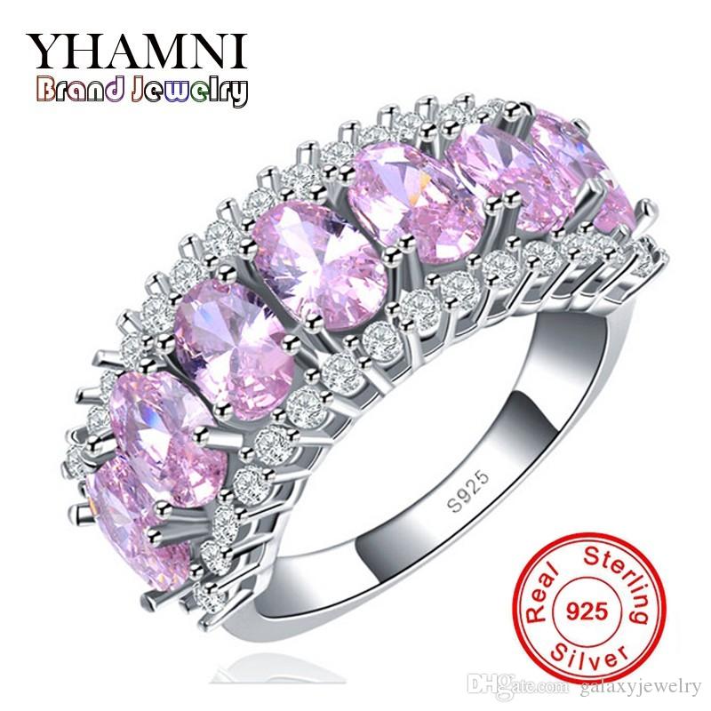 YHAMNI Hot Fashion S925 Stamp Original Silver Ring for Women Luxury Pink Diamond New Trendy Jewelry Engagement Ring MR133
YHAMNI Hot Fashion S925 Stamp Original Silver Ring for Women Luxury Pink Diamond New Trendy Jewelry Engagement Ring MR133