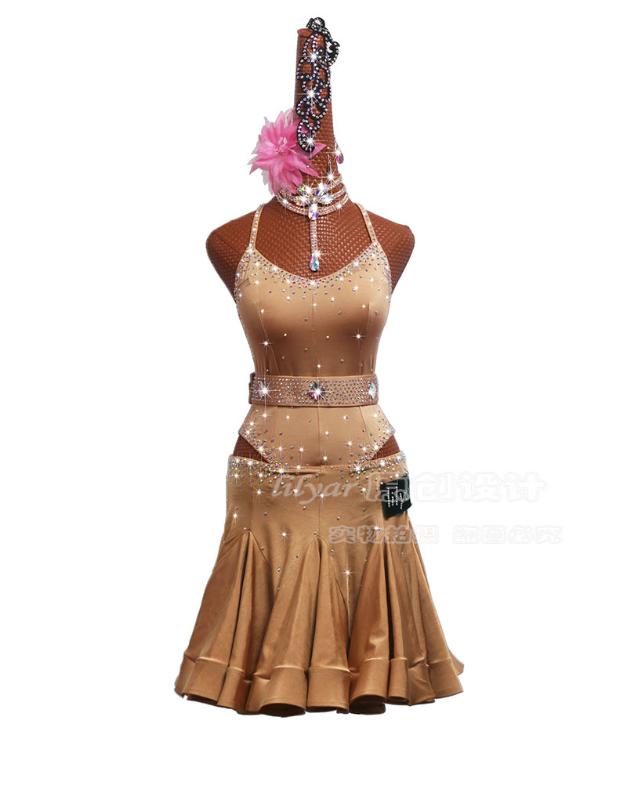 Latin dance skirt performance clothing performance clothing adult children skin color nude flash diamond fish bone skirt dress, Gold
Latin dance skirt performance clothing performance clothing adult children skin color nude flash diamond fish bone skirt dress, Gold