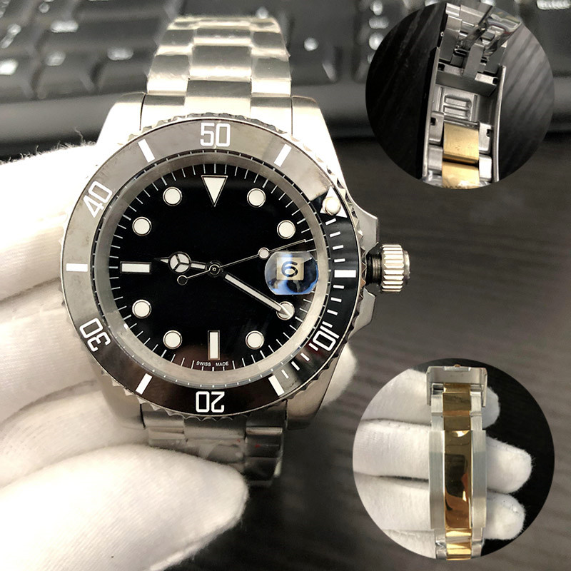 U1 Automatic Mechanical Ceramic Watch mens Watch Gliding clasp All Stainless Steel 40mm Sapphire Swimming Super Bright Luminous Watch, Add 5 atm waterproof
U1 Automatic Mechanical Ceramic Watch mens Watch Gliding clasp All Stainless Steel 40mm Sapphire Swimming Super Bright Luminous Watch, Add 5 atm waterproof