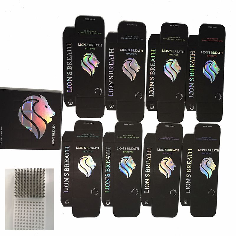 Lions Breath Cartridges 1.0ml 0.8ml Ceramic 510 Carts Empty Vape Cartridges Packaging Press on Tip Atomizer Disposable Vape pens
Lions Breath Cartridges 1.0ml 0.8ml Ceramic 510 Carts Empty Vape Cartridges Packaging Press on Tip Atomizer Disposable Vape pens