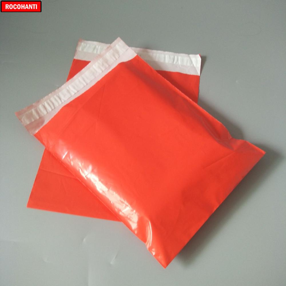 200PCS 10X13 Red Colored Poly Mailers A4 Plastic Mailer Envelope Custom Poly Shipping Bags Polymailer Gift Bag With