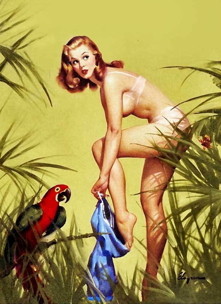 Vintage GIL ELVGREN Pinup Girl Macaw & Girl Home Decor Handpainted &HD Print Oil Painting On Canvas Wall Art Canvas Pictures 191118
Vintage GIL ELVGREN Pinup Girl Macaw & Girl Home Decor Handpainted &HD Print Oil Painting On Canvas Wall Art Canvas Pictures 191118