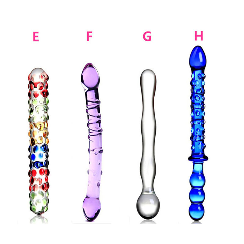 Smooth Glass Butt Plug Sex Tools Anal Beads Glass Double Dildo Anal Plug Glass Set Penis Adult Sex Toys For Woman Men Gay Y200410