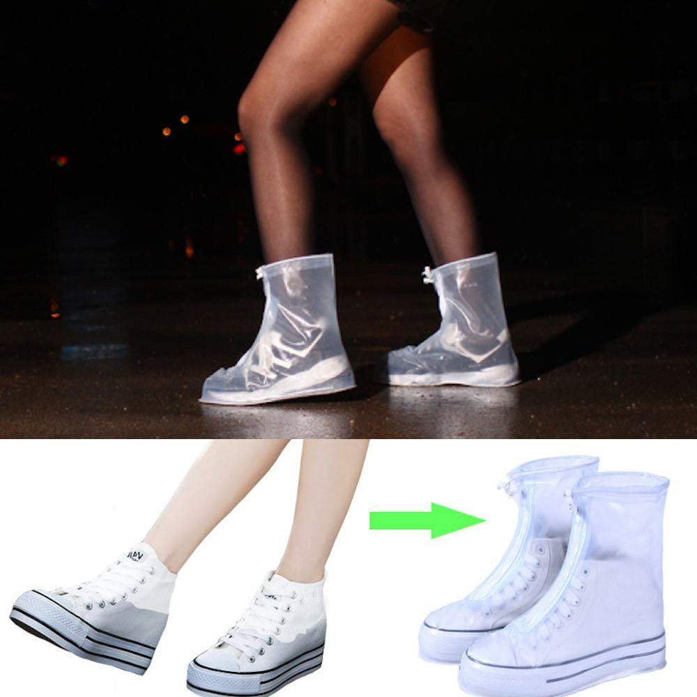 Clear Rain Shoes Boots Covers Waterproof Slip-resistant Overshoes PVC Outdoor Galoshes Overshoes for Men Women Kids, White
Clear Rain Shoes Boots Covers Waterproof Slip-resistant Overshoes PVC Outdoor Galoshes Overshoes for Men Women Kids, White