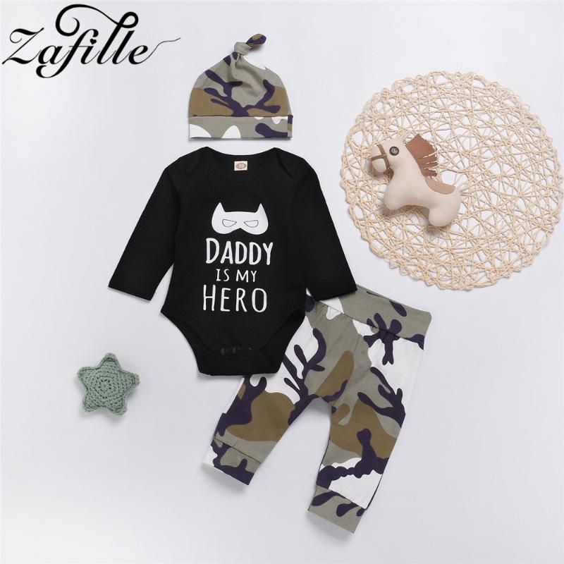 ZAFILLE Baby Boy Clothes Cotton 3Pcs Baby Romper+Camouflage Pants+Hat Newborn Infant Outfits Set 2020 Kids Clothes Boys Suits, Printed
ZAFILLE Baby Boy Clothes Cotton 3Pcs Baby Romper+Camouflage Pants+Hat Newborn Infant Outfits Set 2020 Kids Clothes Boys Suits, Printed