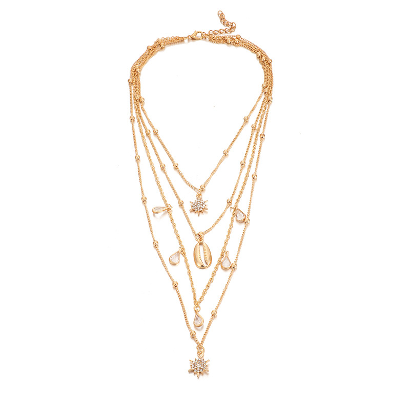 Fashion-Long pendant necklace Individuality Alloy Material Pendants for Women Birthday New Year Gift Drop Shipping
