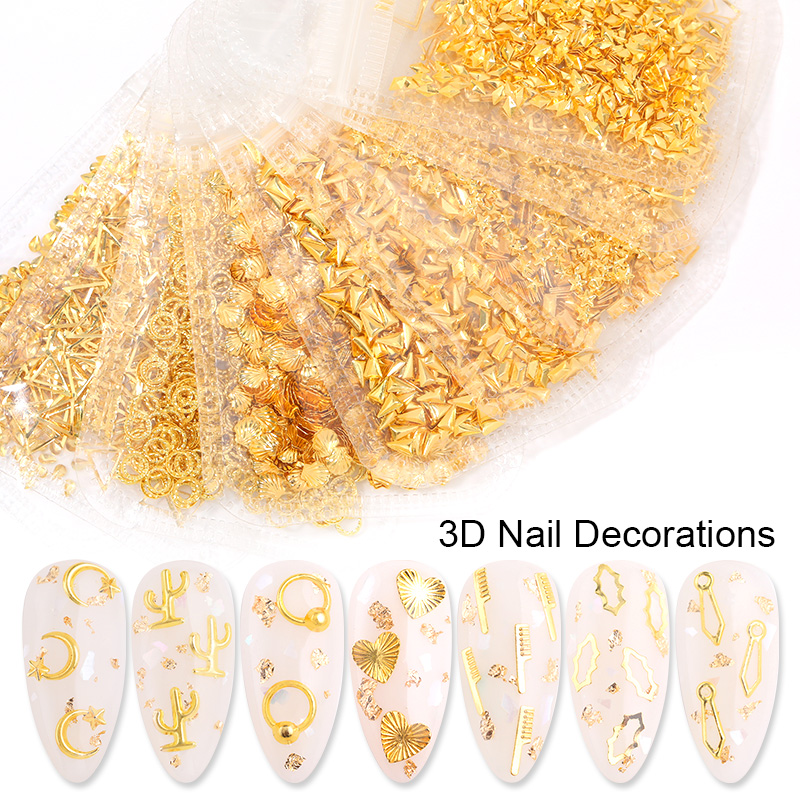 3D Nail Decorations Gold Silver Nail Studs Acrylic Star Moon Heart Hollow DIY Art Gems 3D Accessories
3D Nail Decorations Gold Silver Nail Studs Acrylic Star Moon Heart Hollow DIY Art Gems 3D Accessories