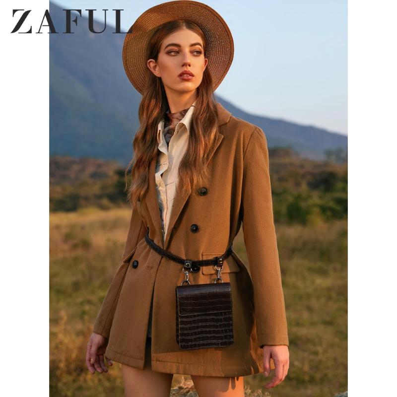 ZAFUL Winter Wool-Blend Trench Coat Notch Lapel Double Breasted Coat Straight Long Solid Autumn Warm Daily Women Tunic, Light khaki
ZAFUL Winter Wool-Blend Trench Coat Notch Lapel Double Breasted Coat Straight Long Solid Autumn Warm Daily Women Tunic, Light khaki