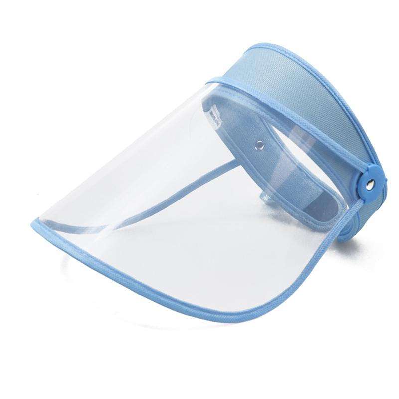 Bands Reusable Full Face Shield Cover Transparent Anti Droplet Clear Mask Cooking Splash Soft Plastic Respirator Doublesided Film Ju9