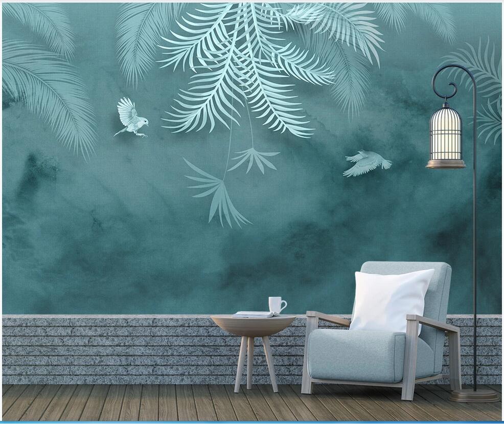 WDBH 3d wallpaper custom photo Modern minimalist tropical plant leaves little bird background wall home decor decoration painting, Non-woven
WDBH 3d wallpaper custom photo Modern minimalist tropical plant leaves little bird background wall home decor decoration painting, Non-woven