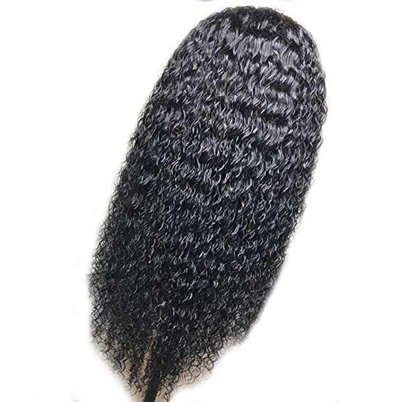 Curly Lace Front Human Hair Wigs For Women natural Color 360 Lace Frontal Wig Remy Brazilian Plucked With Baby Hair130%density