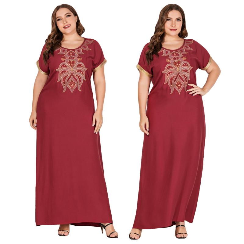 Summer Women Muslim Maxi Dress Abaya Short Sleeve Kaftan Islamic Jilbab Casual Loose Prayer Ladies Vintage Dresses Robe Gown New
Summer Women Muslim Maxi Dress Abaya Short Sleeve Kaftan Islamic Jilbab Casual Loose Prayer Ladies Vintage Dresses Robe Gown New