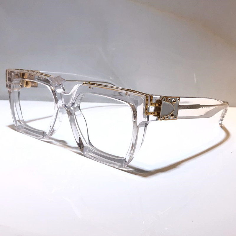 MILLIONAIRE Explain Eye Glasses Retro Vintage Men Designer Optical Glasses Shiny Gold Summer Style Laser Logo Gold Plated Top 96006 1165
MILLIONAIRE Explain Eye Glasses Retro Vintage Men Designer Optical Glasses Shiny Gold Summer Style Laser Logo Gold Plated Top 96006 1165