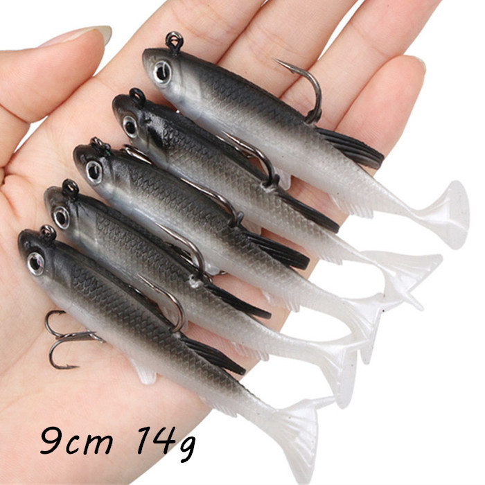 1pc Luminous & Gray Bionic Fish 3D Eyes Soft Baits & Lures 9cm 14g Fishing Hooks 8# Treble Hook Fishhooks Pesca Tackle KL_36
1pc Luminous & Gray Bionic Fish 3D Eyes Soft Baits & Lures 9cm 14g Fishing Hooks 8# Treble Hook Fishhooks Pesca Tackle KL_36