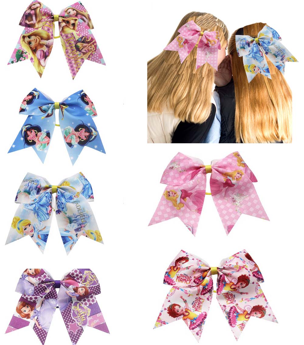 free 6pcs/pack New 7Inch print princess Hair Bows girls cheer bows Elastic Hair Bands Polyester ribbon Kids Girls Hair Accessories gift, Slivery;white
free 6pcs/pack New 7Inch print princess Hair Bows girls cheer bows Elastic Hair Bands Polyester ribbon Kids Girls Hair Accessories gift, Slivery;white