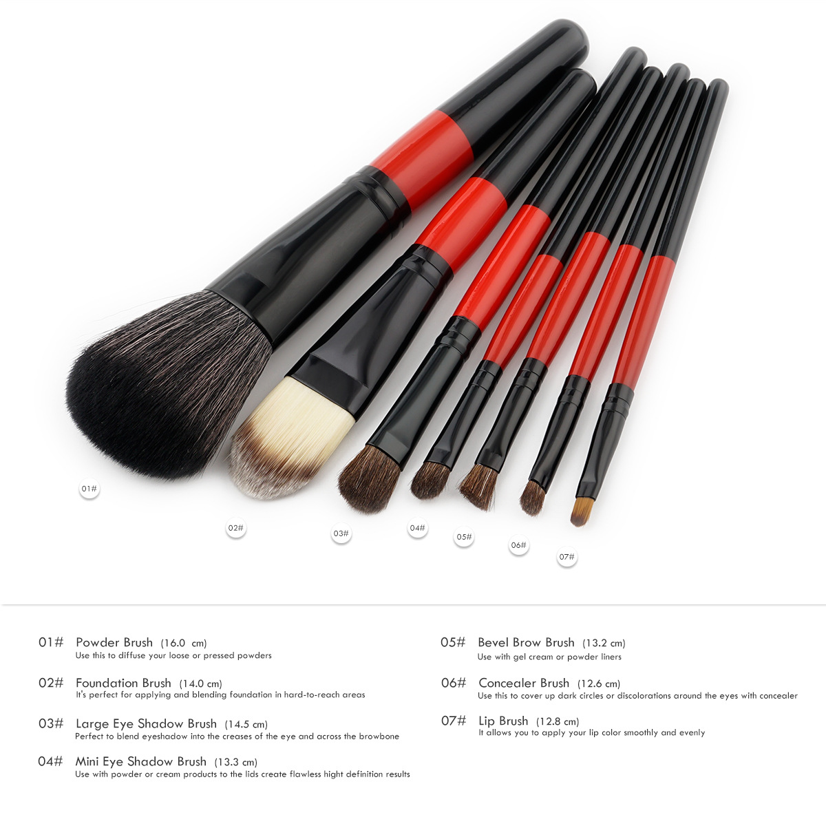 Portable Makeup brushes set 7pcs tools wood handle nylon hair make-up accessory for eye shadow blush cosmetics 20sets/lot DHL Free
Portable Makeup brushes set 7pcs tools wood handle nylon hair make-up accessory for eye shadow blush cosmetics 20sets/lot DHL Free
