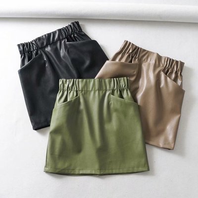 Women Skirts Above Knee Mini Women' double pocket elastic waist PU Faux leather skirt Jupe Femme Faldas Mujer, Black
Women Skirts Above Knee Mini Women' double pocket elastic waist PU Faux leather skirt Jupe Femme Faldas Mujer, Black