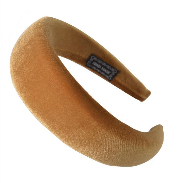 European ins hair band creative new milk velvet sponge hair band thickened flannelette black headband women wy158