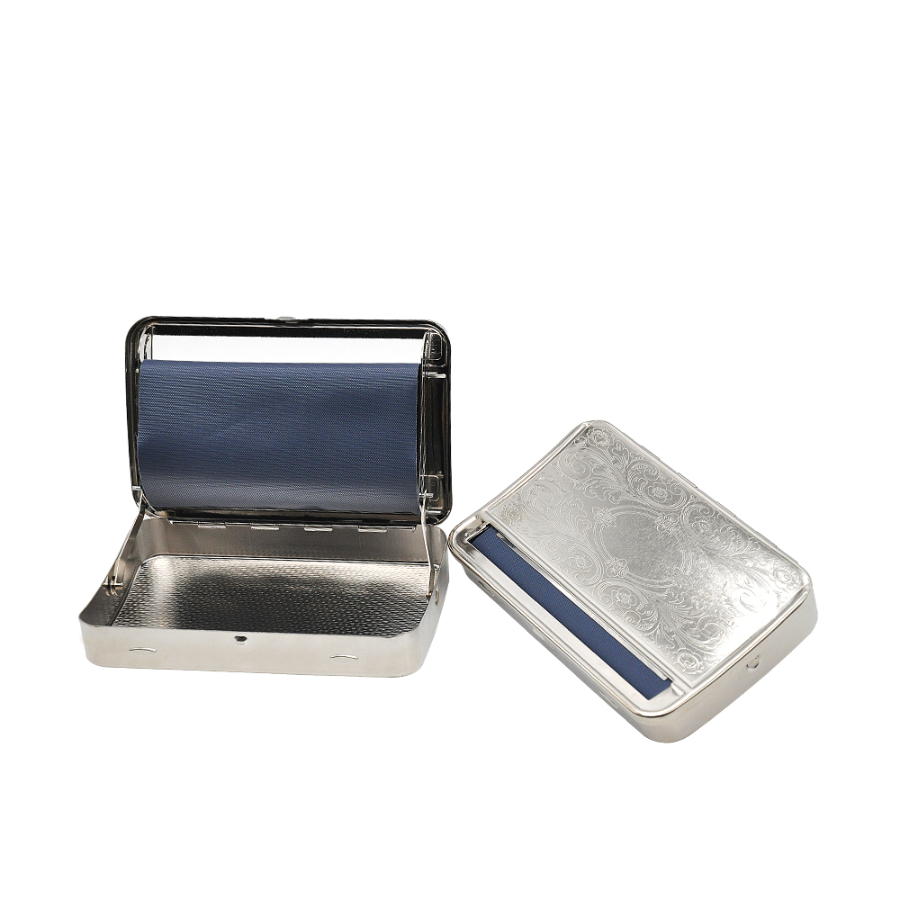 New Metal Automatic Cigarette Tobacco Rolling Machine Case Box Suit King Size Rolling Paper Roller Metal Smoking Tobacco Herb Storage Case
New Metal Automatic Cigarette Tobacco Rolling Machine Case Box Suit King Size Rolling Paper Roller Metal Smoking Tobacco Herb Storage Case