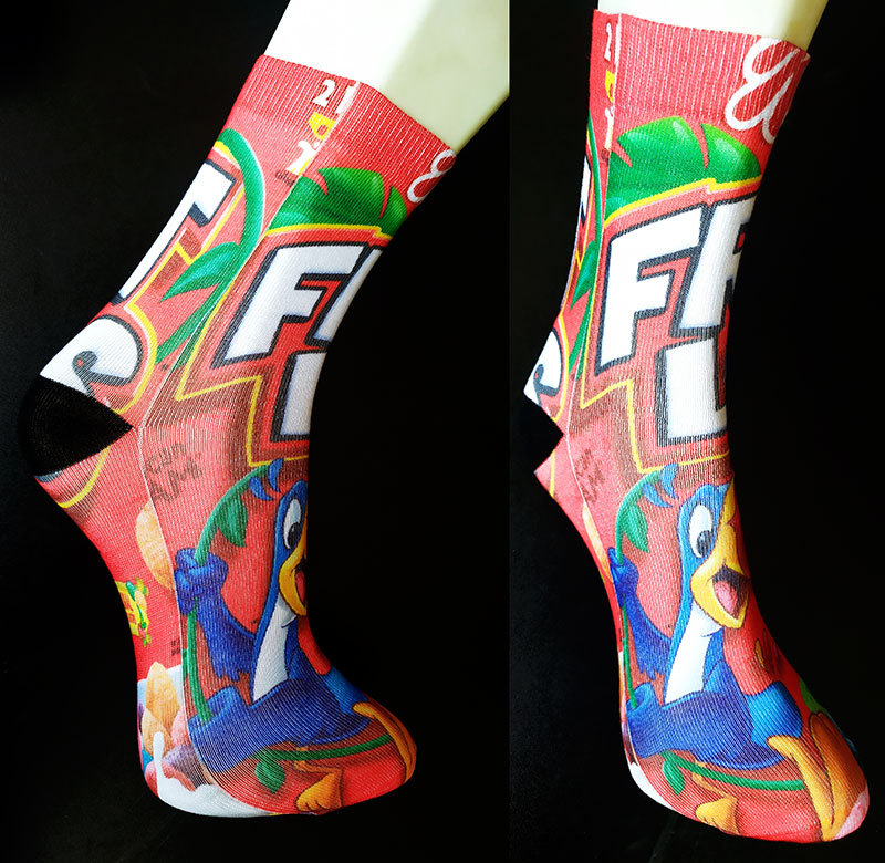 Length 38 cm 3D Printed Two Sides Socks Cheerleader Long Socks Boys & Girls Socks Adult Sports Stocking Multicolors Cartoon