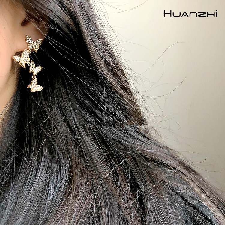 HUANZHI 2019 New European and American Fashion Personality Butterfly Drop Earrings for women Girls Party Jewelry Accessory
HUANZHI 2019 New European and American Fashion Personality Butterfly Drop Earrings for women Girls Party Jewelry Accessory