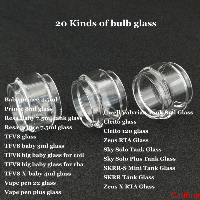 Fat Extend Bulb Bubble Glass Tube for Prince Resa TFV8 big baby RBA X-baby Vape pen 22 plus Cleito 120 Sky Solo Plus SKRR-S Mini Zeus X DHL
Fat Extend Bulb Bubble Glass Tube for Prince Resa TFV8 big baby RBA X-baby Vape pen 22 plus Cleito 120 Sky Solo Plus SKRR-S Mini Zeus X DHL