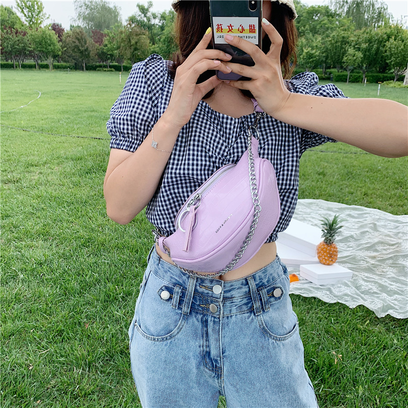 2020 new Korean version of the shoulder bag women's casual fashion niche foreign waist bag ladies crossbody, Black
2020 new Korean version of the shoulder bag women's casual fashion niche foreign waist bag ladies crossbody, Black