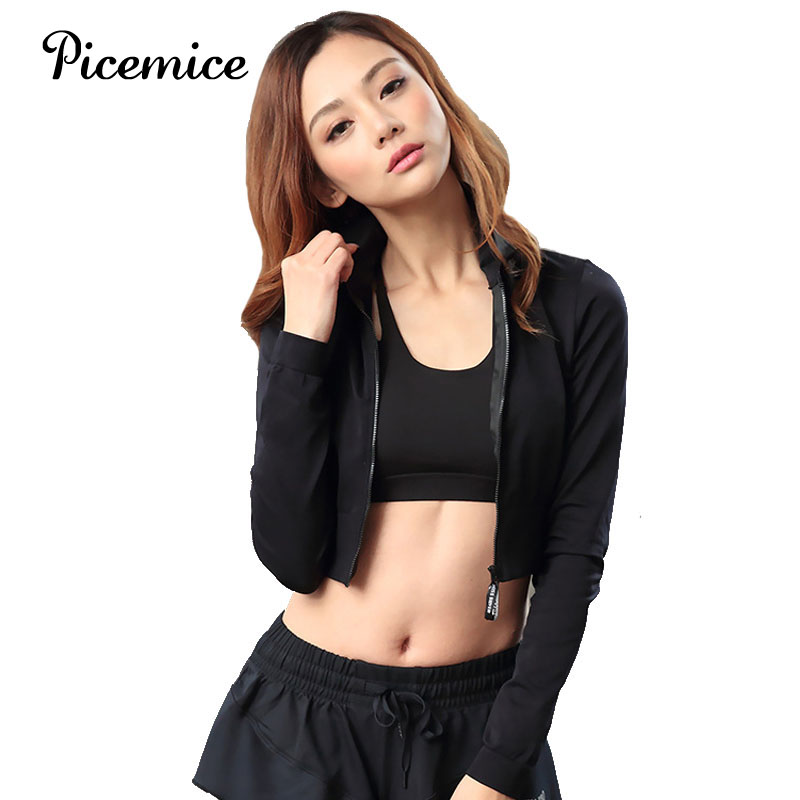 Sexy Women's Running Jacket Breathable Slim Short Yoga Coat Zipper Long Sleeve Gym Fitness Outdoor Sport Womens Jacket, Black
Sexy Women's Running Jacket Breathable Slim Short Yoga Coat Zipper Long Sleeve Gym Fitness Outdoor Sport Womens Jacket, Black