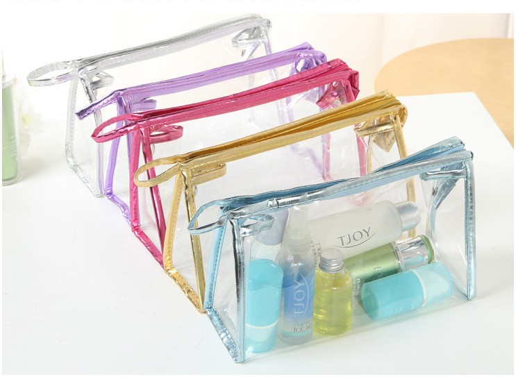 Transparent Cosmetic Bags PVC Zipper Clear Waterproof Makeup Bag Women Travel Toiletry Storage Organizer Case - view 3