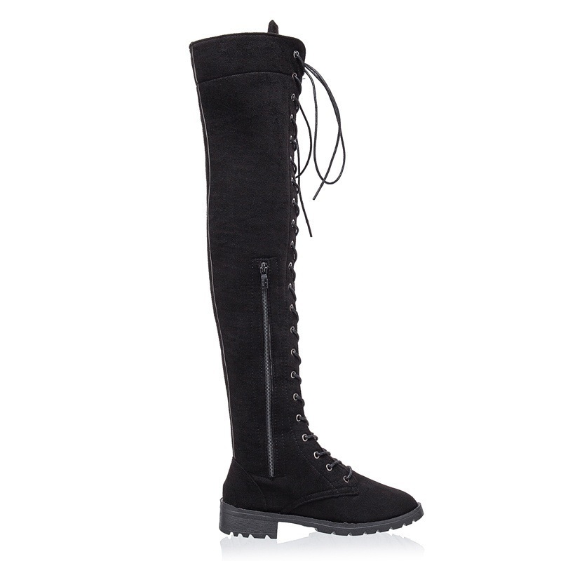 2018 New Women's Fashion Womens Knee High Boots Flat Ankle Snow Dance Lace Up Canvas Long Boots Zapatos De Mujer Botas, Brown
2018 New Women's Fashion Womens Knee High Boots Flat Ankle Snow Dance Lace Up Canvas Long Boots Zapatos De Mujer Botas, Brown