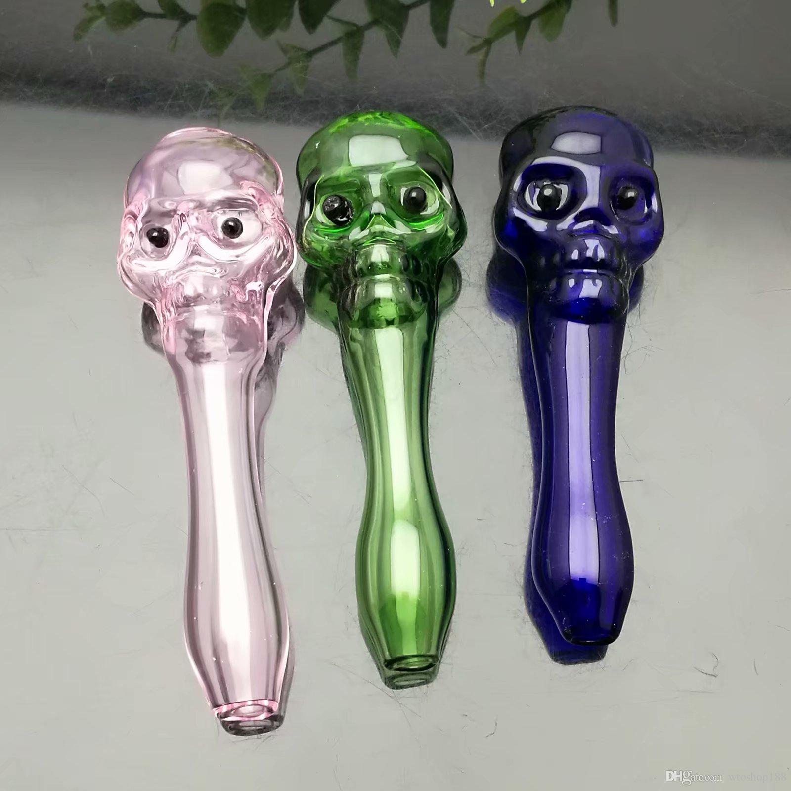 Coloured flat-headed concave ghosthead glass pipe Glass Bongs Oil Burner Pipes Water Pipes Oil Rigs Smoking Free Shipping
Coloured flat-headed concave ghosthead glass pipe Glass Bongs Oil Burner Pipes Water Pipes Oil Rigs Smoking Free Shipping