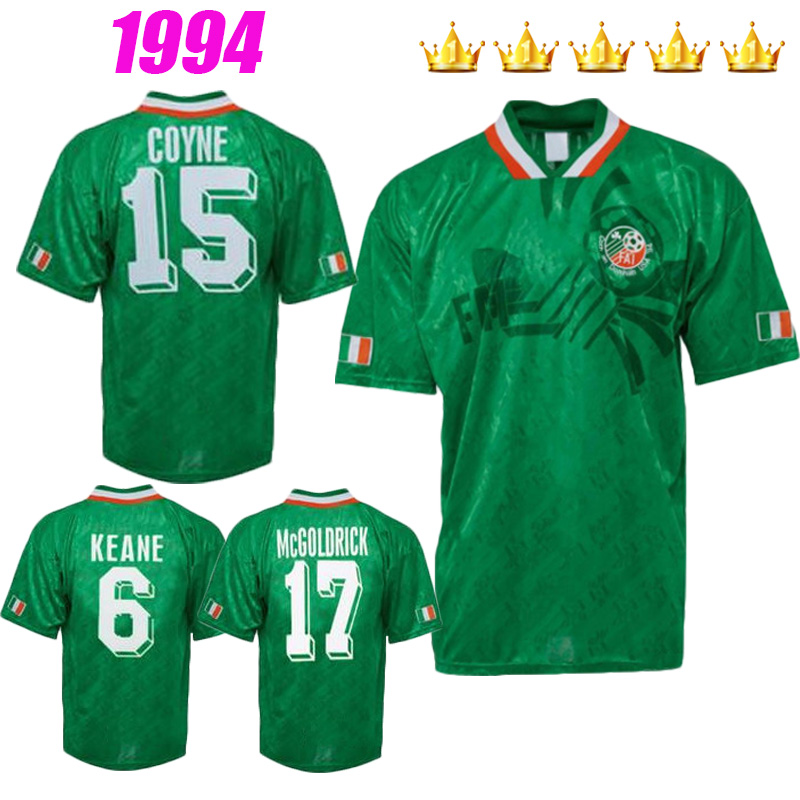 1994 Top quality Ireland retro soccer jersey 94 Ireland home classic jersey vintage Irish Sheedy uniforms football shirts
1994 Top quality Ireland retro soccer jersey 94 Ireland home classic jersey vintage Irish Sheedy uniforms football shirts