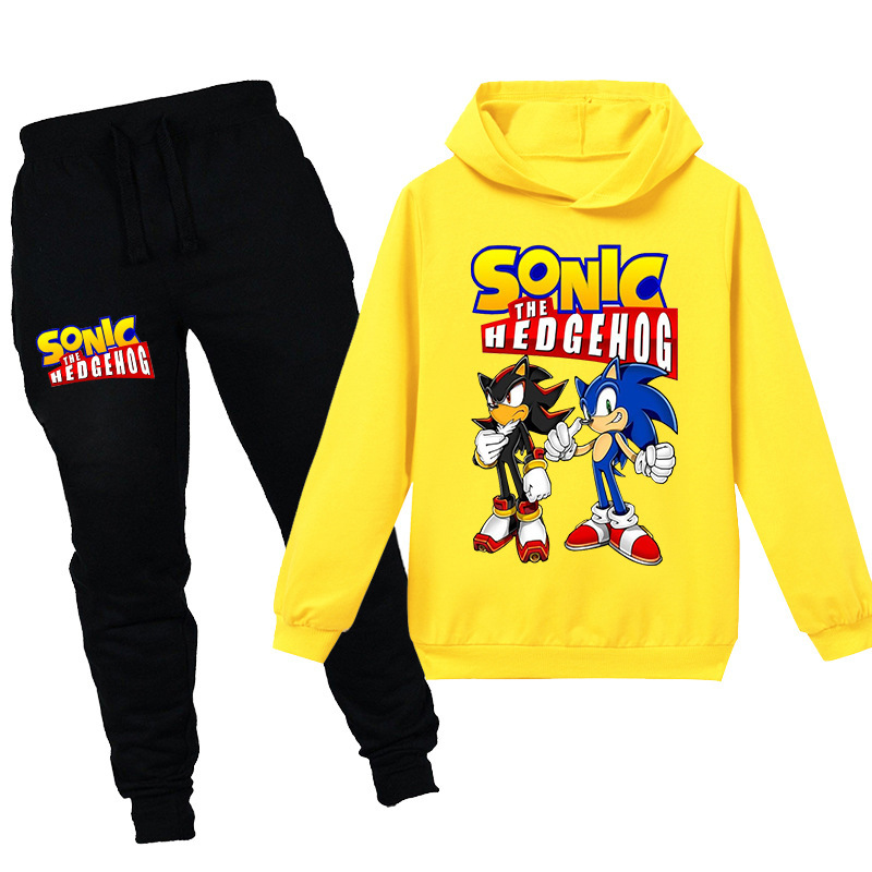 Teenmiro Cartoon Sonic The Hedgehog Fashion Kids Clothes Set Hooded Sweatshirt Pants for Girls Boys Spring Children Tracksuit Costumes, Red
Teenmiro Cartoon Sonic The Hedgehog Fashion Kids Clothes Set Hooded Sweatshirt Pants for Girls Boys Spring Children Tracksuit Costumes, Red