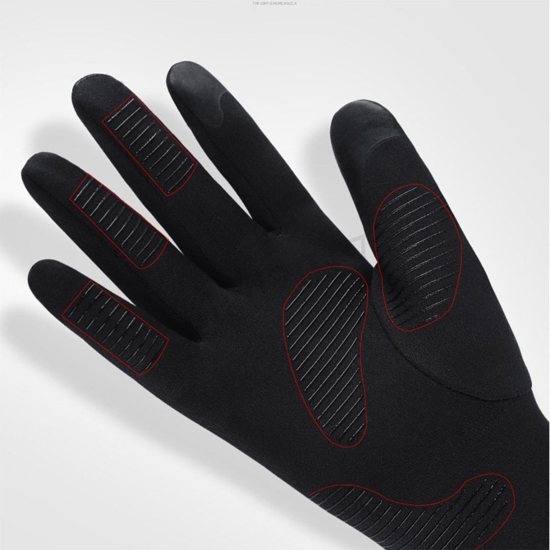 Fashion-Ski Black Gloves Unisex Waterproof Anti-Slip Mittens Winter Driving Gloves Windproof TouchScreen Handschoenen