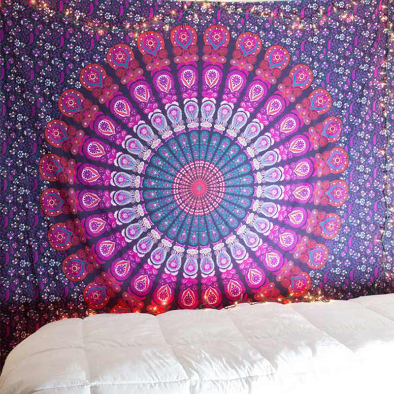 New Mandala Tapestry Hippie Home Decorative Wall Hanging Bohemia Beach Mat Yoga Mat Bedspread Table Cloth 210x148CM
