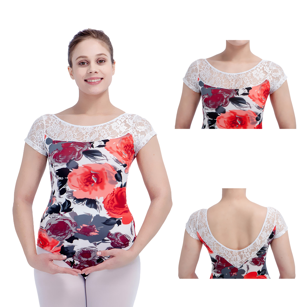 Cool Lycra Cap Sleeve Leotard Girls Ballet Dancewear Ladies Acrobatics Costume Practice Gymnastics Bodysuit, Flower 1
Cool Lycra Cap Sleeve Leotard Girls Ballet Dancewear Ladies Acrobatics Costume Practice Gymnastics Bodysuit, Flower 1