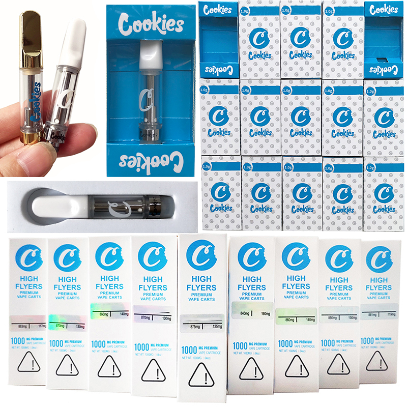 Gold Cookies Vape Cartridges Packaging 0.8ml 1ml Ceramic Glass Thick Oil Dab Pen Wax Vaporizer Carts Atomizer E Cigarettes 510 Thread
Gold Cookies Vape Cartridges Packaging 0.8ml 1ml Ceramic Glass Thick Oil Dab Pen Wax Vaporizer Carts Atomizer E Cigarettes 510 Thread