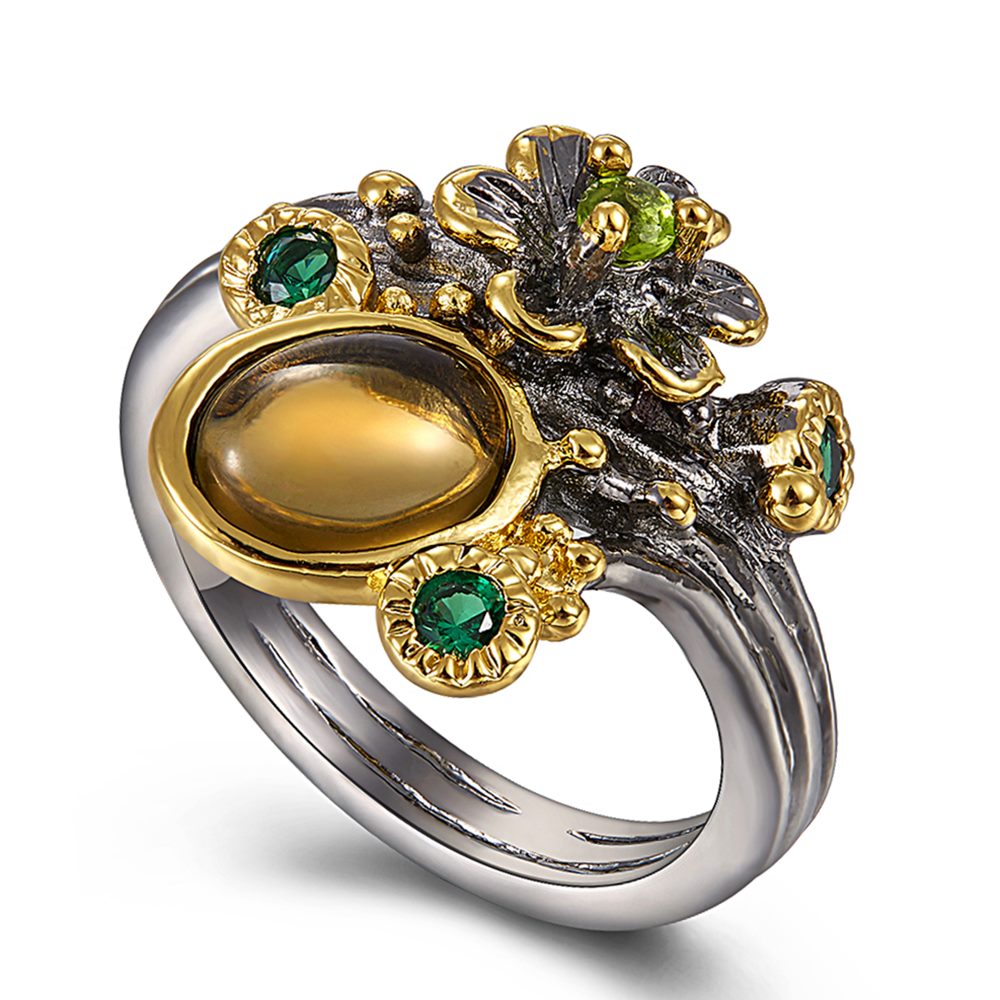 Ethnic Brown stone ring anel female Brown color jewellery high quality Flower Finger ring Top quality Jewelry for women
Ethnic Brown stone ring anel female Brown color jewellery high quality Flower Finger ring Top quality Jewelry for women