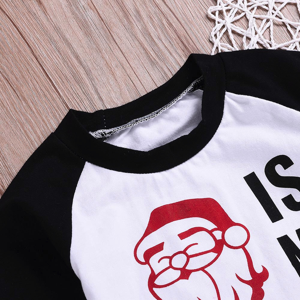 baby boy clothes set Christmas Clothing Set 2PCs Letter Patchwork Tops Cartoon Pants Kids Winter Clothes roupas infa