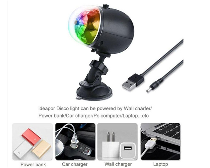 Portable Laser Stage Lights RGB Disco Ball Party Lights Mini DJ Laser for Christmas Party Home Wedding Club Projector