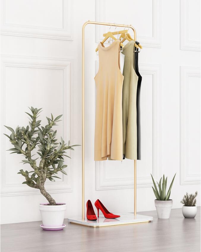 Marble metal coat hanger Bedroom Furniture living room simple modern coats hangers landing Bedside clothes rack