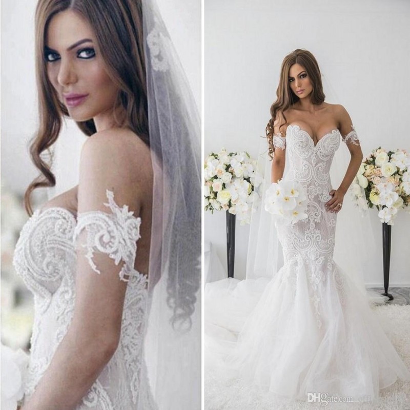 Mermaid Wedding Dresses Long New Arrival Off Shoulder Detachable Short Sleeves Backless Beads Tulle Sweep Train Bridal Dresses, Silver
Mermaid Wedding Dresses Long New Arrival Off Shoulder Detachable Short Sleeves Backless Beads Tulle Sweep Train Bridal Dresses, Silver