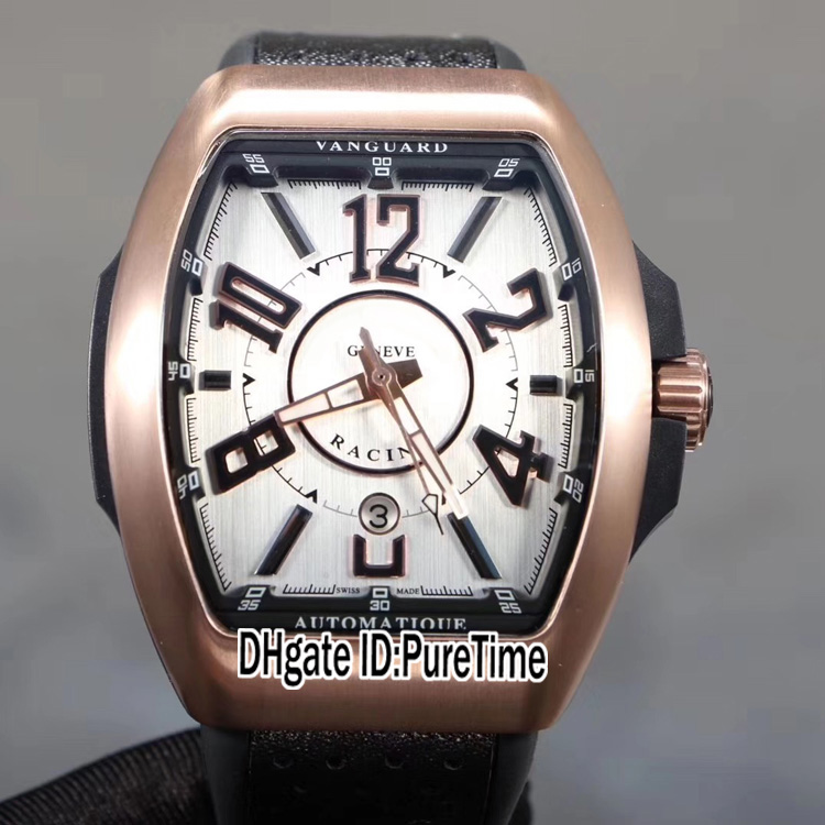 New Vanguard Yachting Racing V45 Japan NH35 Automatic Mens Watch Rose Gold Silver Dial Black Inner Big Number Markers Rubber Puretime E133e5, Customized waterproof service
New Vanguard Yachting Racing V45 Japan NH35 Automatic Mens Watch Rose Gold Silver Dial Black Inner Big Number Markers Rubber Puretime E133e5, Customized waterproof service