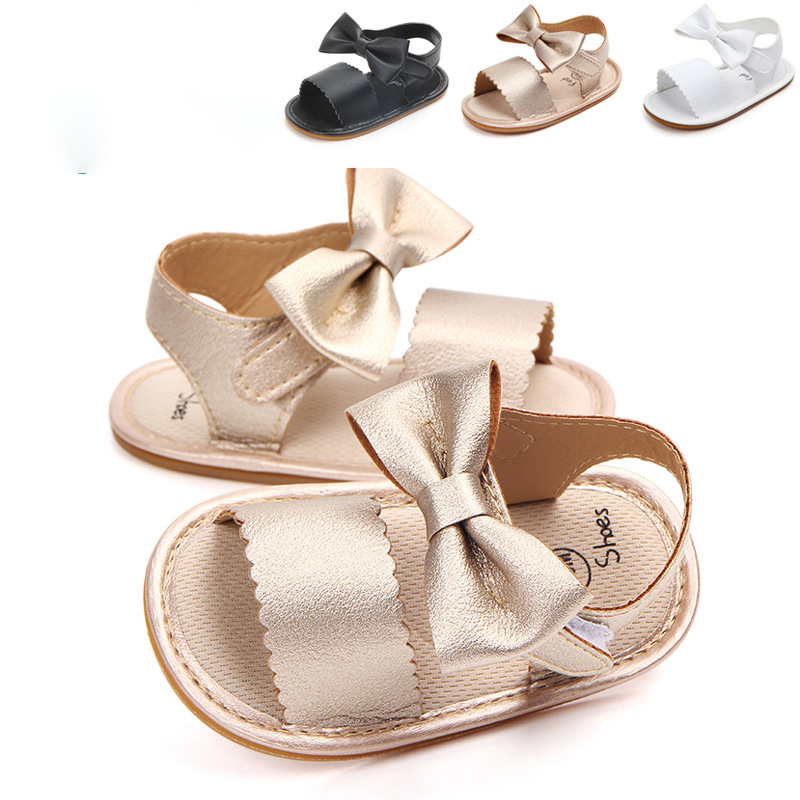 18M Summer Newborn PU Sandals Baby Crib Shoes Girls Princess Bowknot Toddler Shoes Soft Sole Non-slip Rubber Soles Sandals, Black
18M Summer Newborn PU Sandals Baby Crib Shoes Girls Princess Bowknot Toddler Shoes Soft Sole Non-slip Rubber Soles Sandals, Black