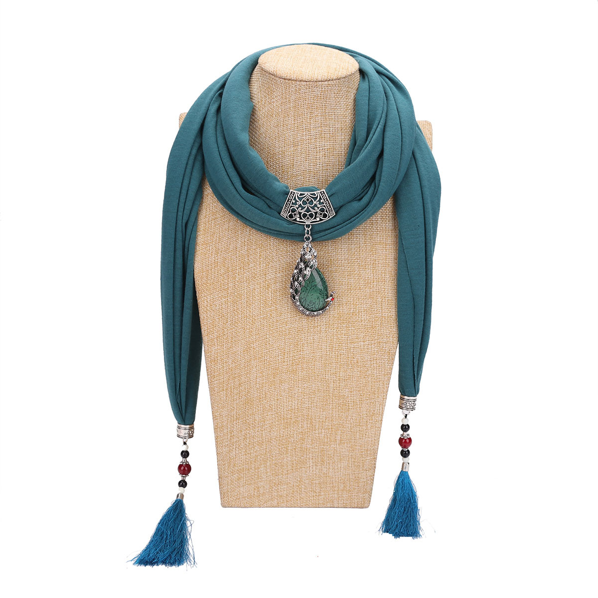 winter scarf Jewelry Statement Necklace Pendant Scarf Women Bohemia Neckerchief Foulard Femme Accessories Hijab Stores cashmere scarf