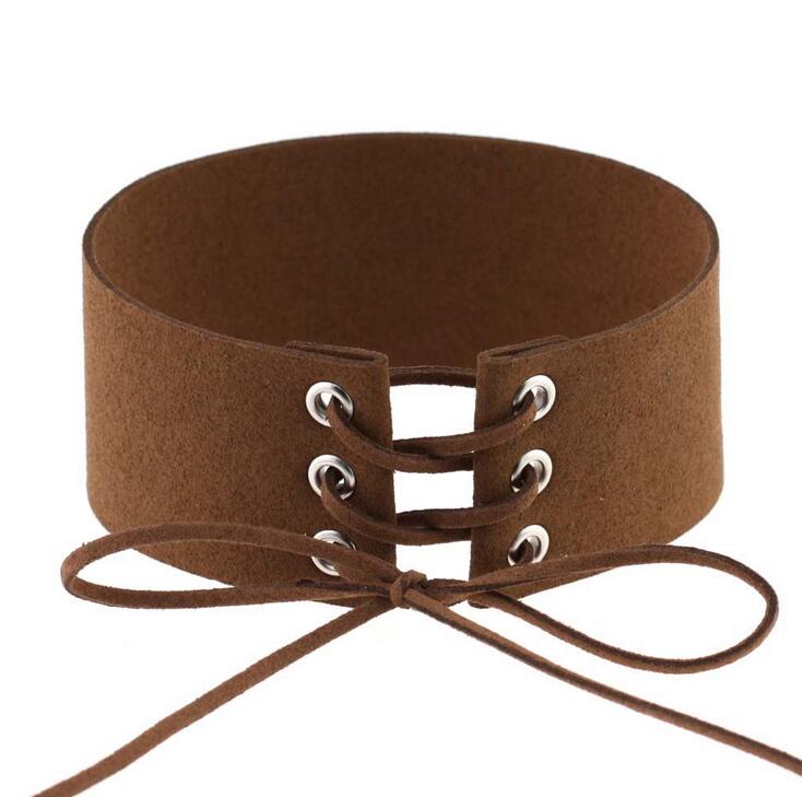Exaggerated punk sex bondage collar tied neck chain female neck strap collarbone DJN214 mix order Chokers jewelry