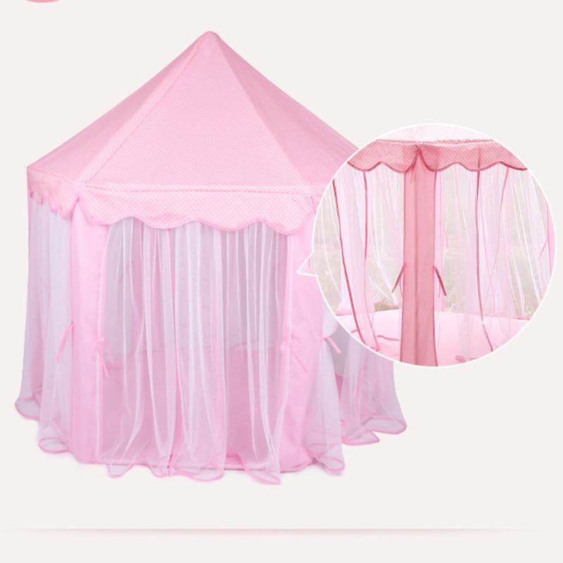 Mosquito Net Game Tents Princess Castle Children's Tent Game House For Kids Funny Portable Baby Playing Beach Outdoor Camping Campsite